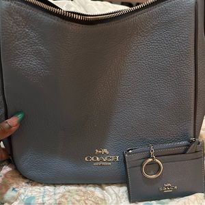 Coach Leather Purse with Card Wallet.